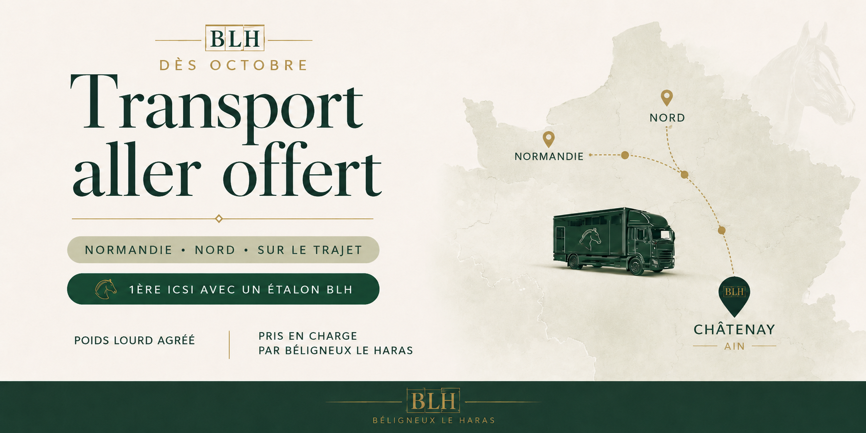 Transport aller offert dès octobre - Béligneux Le Haras
